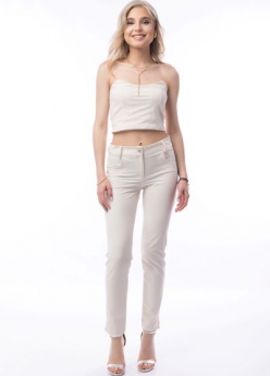 Chino Slim Панталон Tamara / New in SS24 Creme