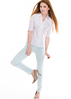 ПАНТАЛОН Chino 9/10 AQUAMARINE