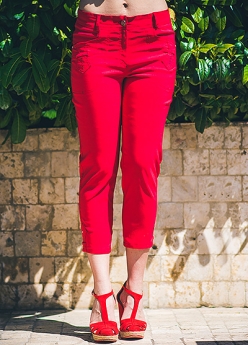 cropped stretch trouser